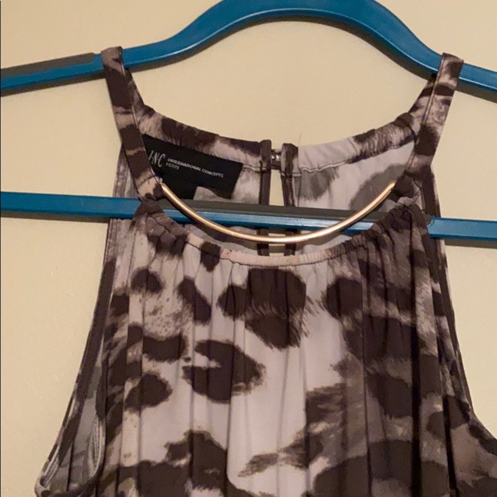 Animal print halter
